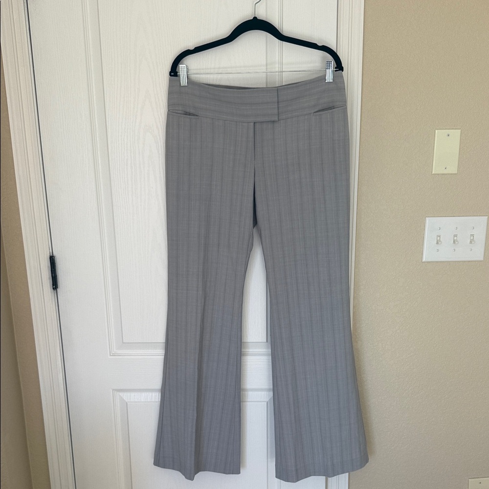 Express Women's Gray Pinstripe Pants